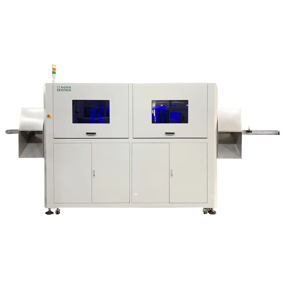 10 Cameras Innovative Camera Quality Control System for HDPE Round Locked Bottle - KeyeTech bottle visual inspection system