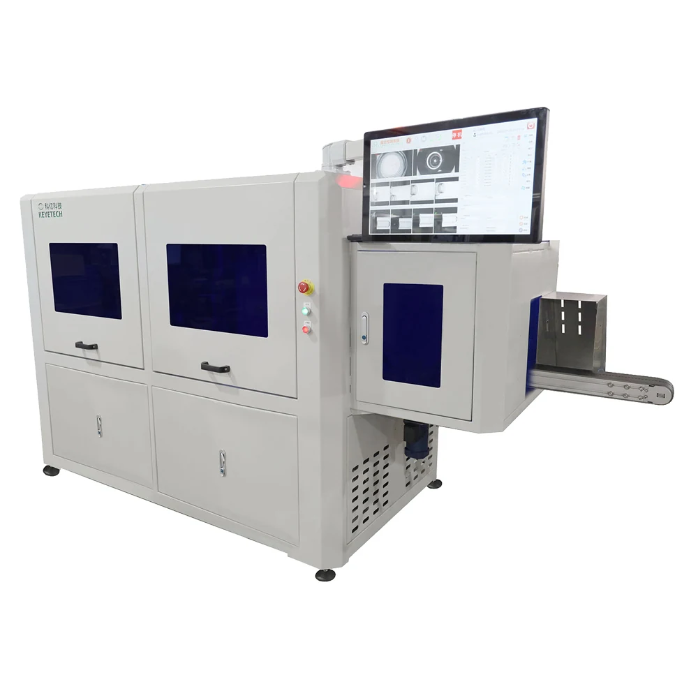12 Cameras AI-Powered Foil Bottle Cameras Inspection Machine for Accurate Defect Analysis - KeyeTech bottle visual inspection system