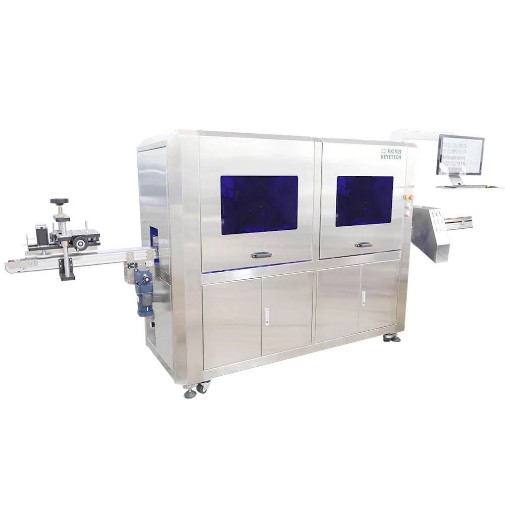 6 Cameras Energy-efficient Water Cap Detection Machine with Could Platform - KeyeTech cap visual inspection system