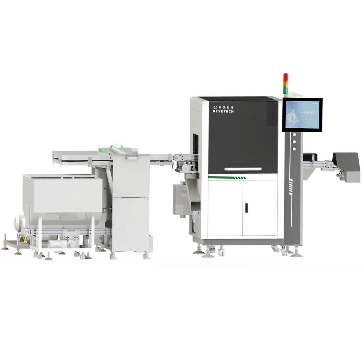 Intelligent Quality Control Closure Vision Detection Machine with 6 Cameras - KeyeTech cap visual inspection system