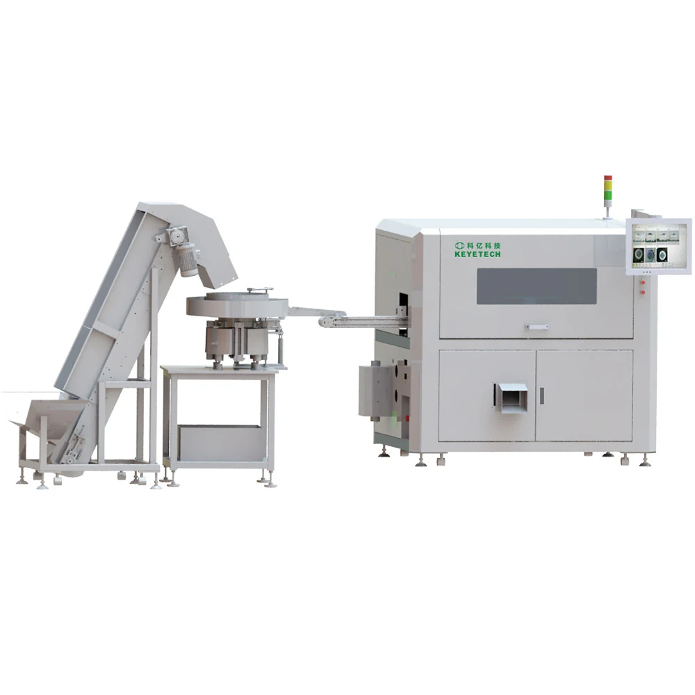 7 Cameras Efficient Defect Inspection and Sorting System for Dropper Lid Appearance Analysis - KeyeTech cap visual inspection system