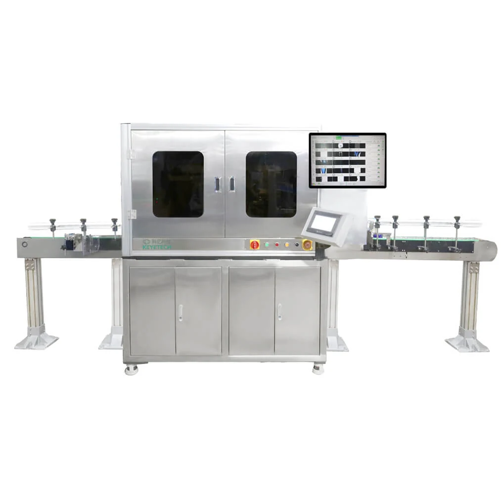 8 Cameras High-Efficiency Empty Bottle Visual Inspection Machine for Quality Assurance - KeyeTech bottle visual inspection system