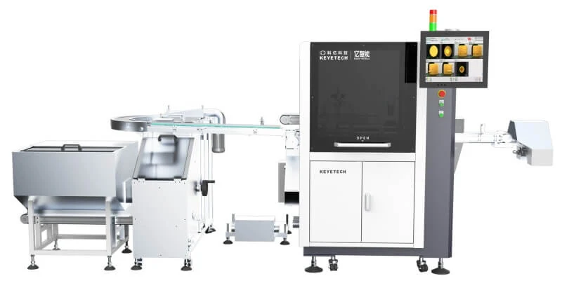 High Speed 6 Cameras Wine Cap Visual Inspection Machine for Beverage Industry - KeyeTech cap visual inspection system