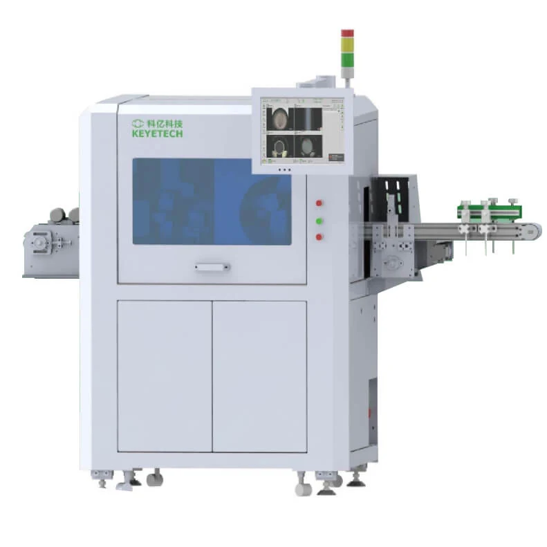 5 Cameras Energy-efficient Missing Label Defect Inspection Solution with Superior Sensitivity - KeyeTech label print inspection system