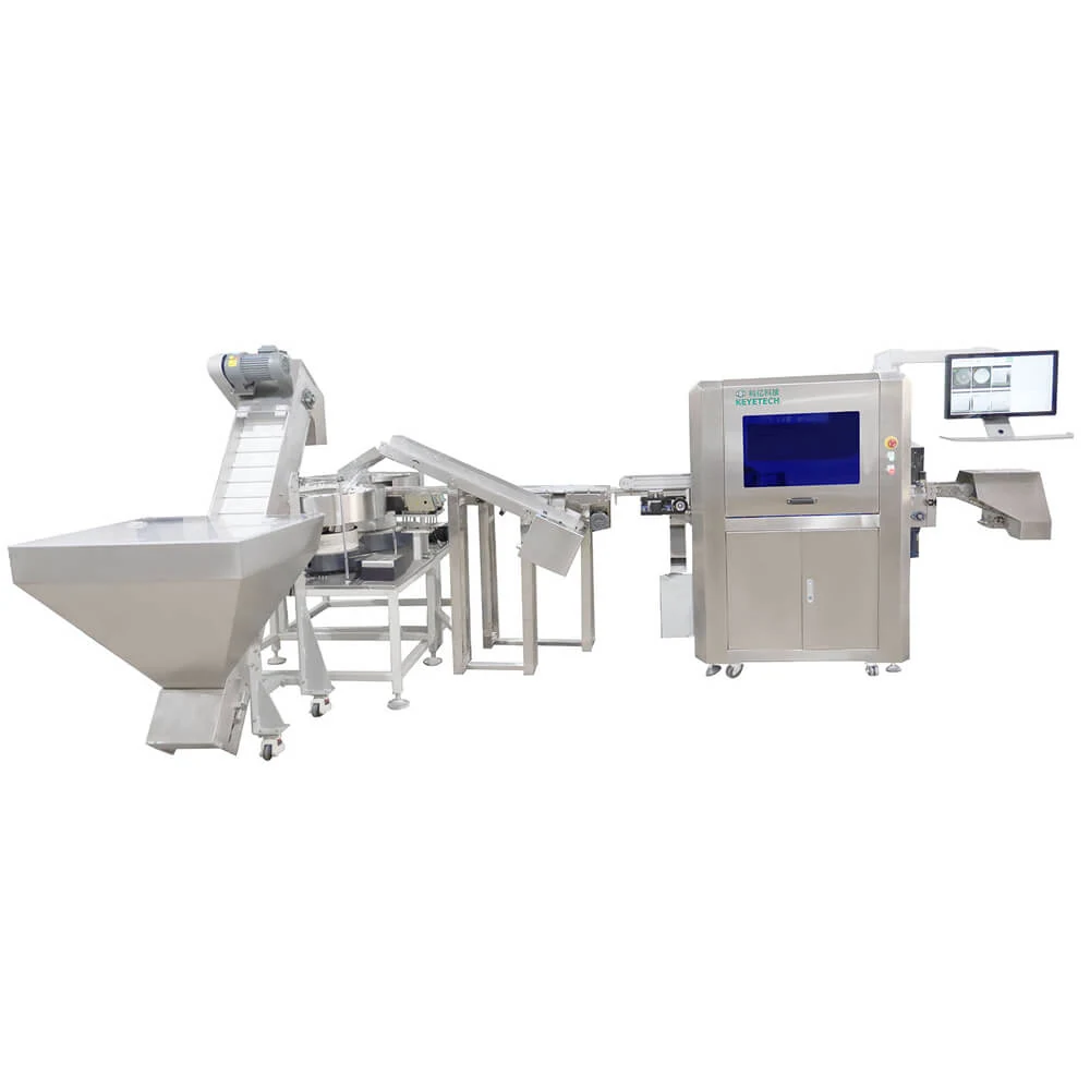 6 Cameras Tamper Evident Cap Quality Vision Testing Machine for Chemical Industry - KeyeTech cap visual inspection system
