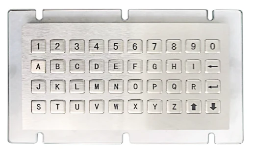 KY-3140A industrial keyboard with SUS304 brushed stainless steel keys