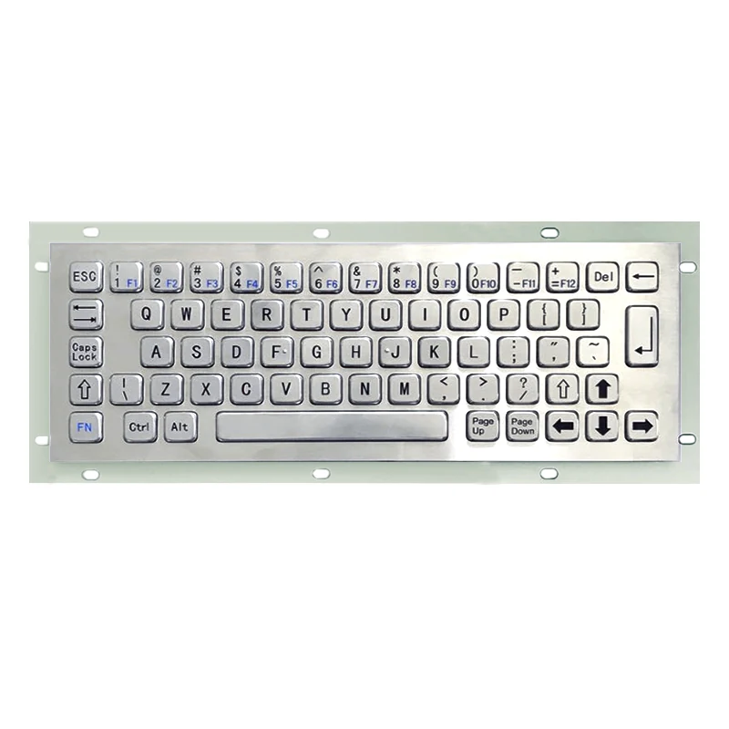 KY-PC-N270 compact SUS304 metal keyboard with aluminum base plate