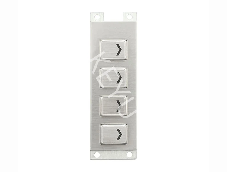 KY2040H stainless steel side keypad with 115*40mm front panel and pin interface