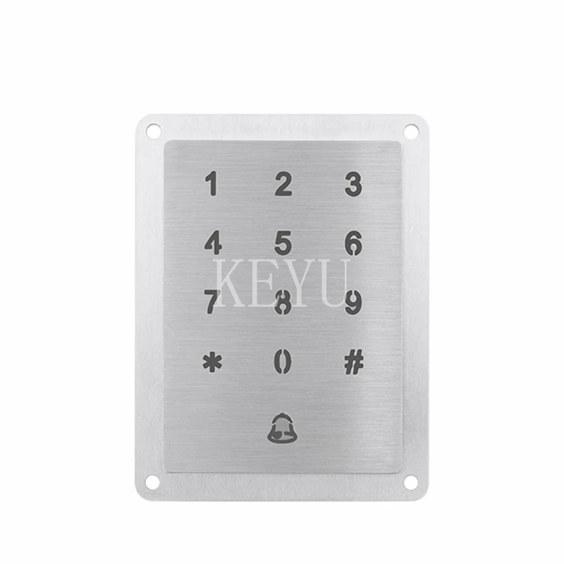 KY-2065A infrared touch stainless steel keyboard front panel with backlit key legends