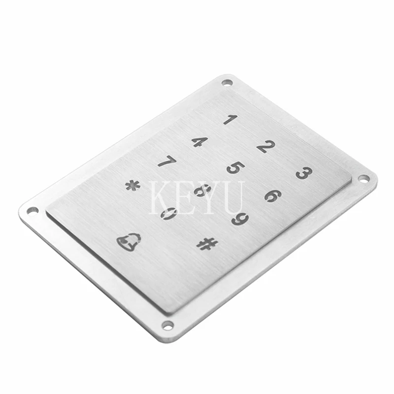 KY-2065A backlit touch keyboard shown at an angle to reveal the integral SUS304 panel