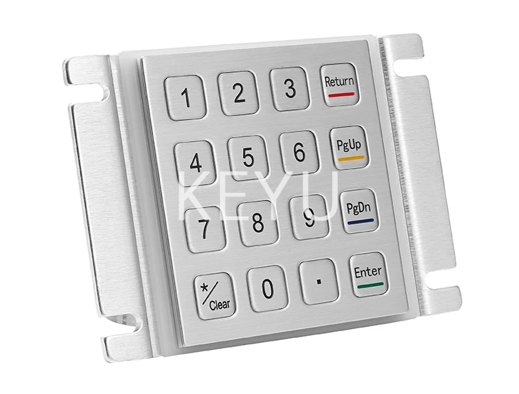 KY2088B vandal proof numeric keypad front panel measuring 87.5*91.5 mm