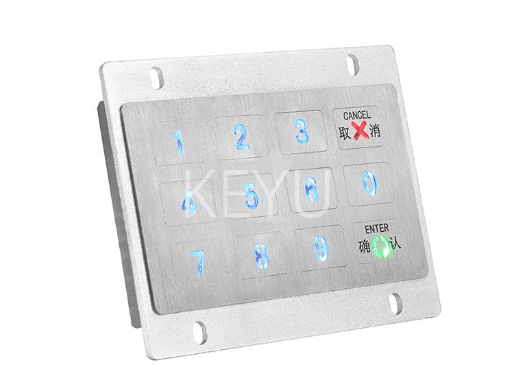 KY-2120GK touch keypad desktop unit angled view