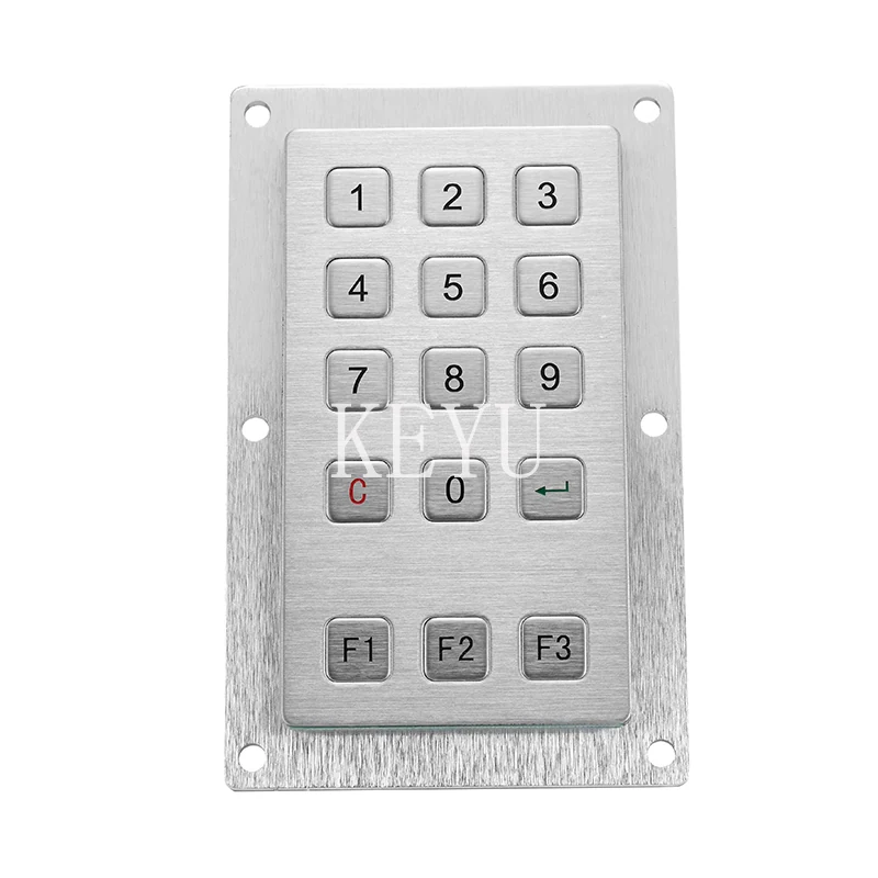 KY2175 metal keypad panel shown from the front