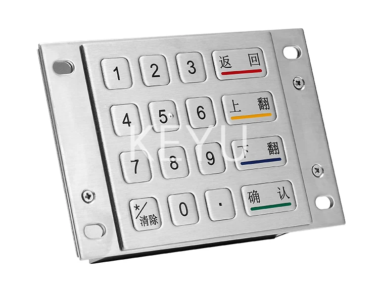 KY3088A keypad on its 140*95 mm body showing function key column