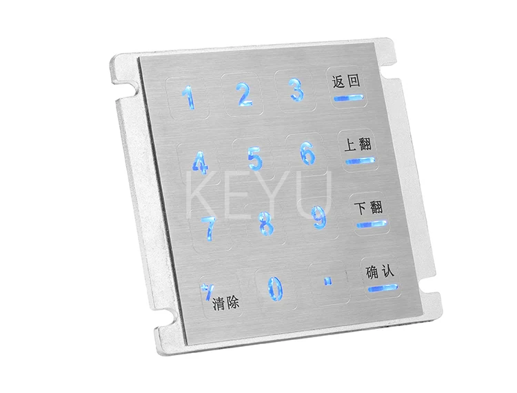 KY-3088GK desktop touch keypad housing view