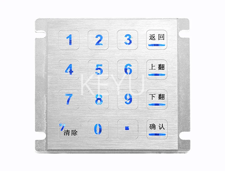 KY-3088GK waterproof touch keypad with 87.4*91.4 mm touch field