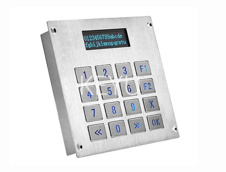 KY3088-LP 140*135 mm metal numeric keypad panel detail