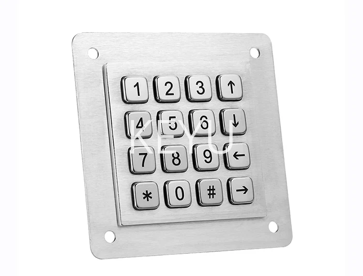KY-MJ01A outdoor keypad mounting flange detail