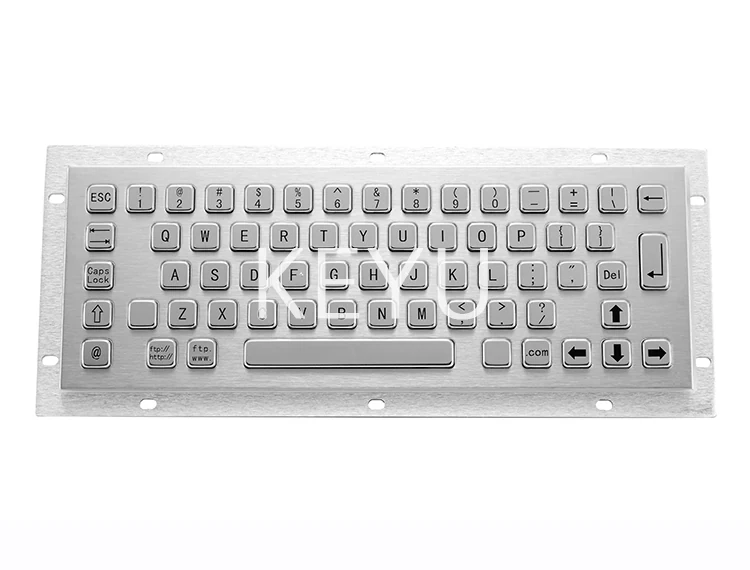 KY-PC-C IP65 metal kiosk keyboard with stainless steel buttons