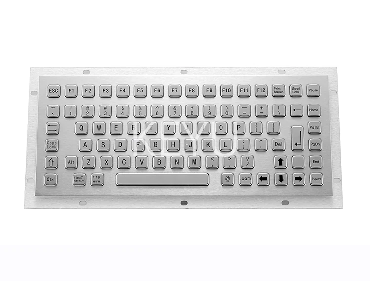 KY-PC-F1 86 key waterproof stainless steel metal keyboard, 319*135 mm front panel
