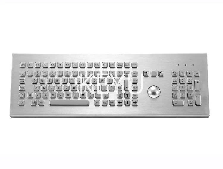 KY-PC-F3-DESK stainless steel desktop keyboard with numeric keypad