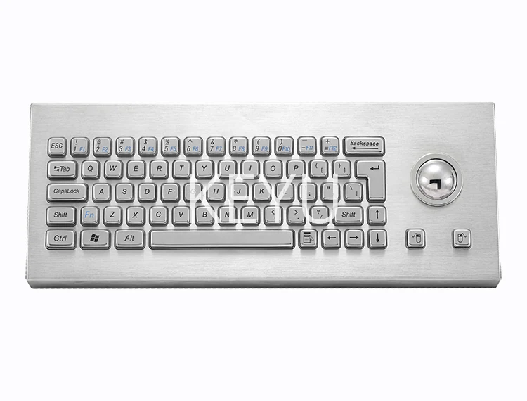 KY-PC-H-DESK stainless steel desktop keyboard with Cherry mechanical keyswitch