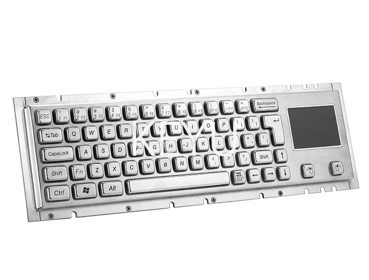 KY-PC-HT industrial stainless steel keyboard panel view