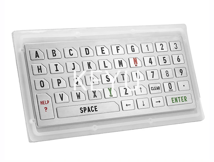 KY-PC-K metal keyboard mounting flange and key field