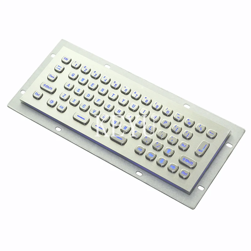 KY-PC-MINI-LED backlit metal keyboard with SUS304 stainless panel