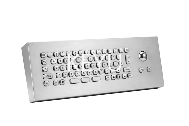 KY-PC-MINI-T-DESK desktop metal keyboard side profile