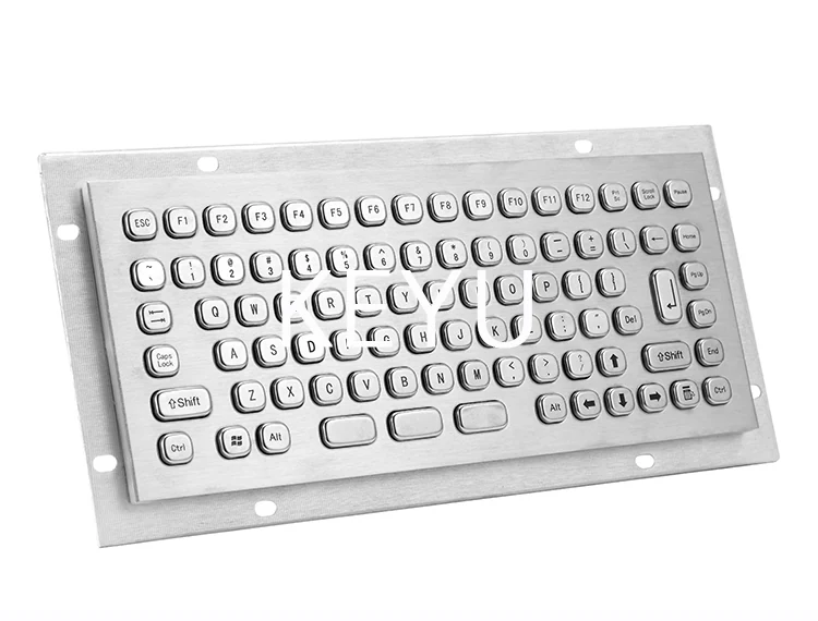 KY-PC-MINI1 mini metal keyboard mounting flange view