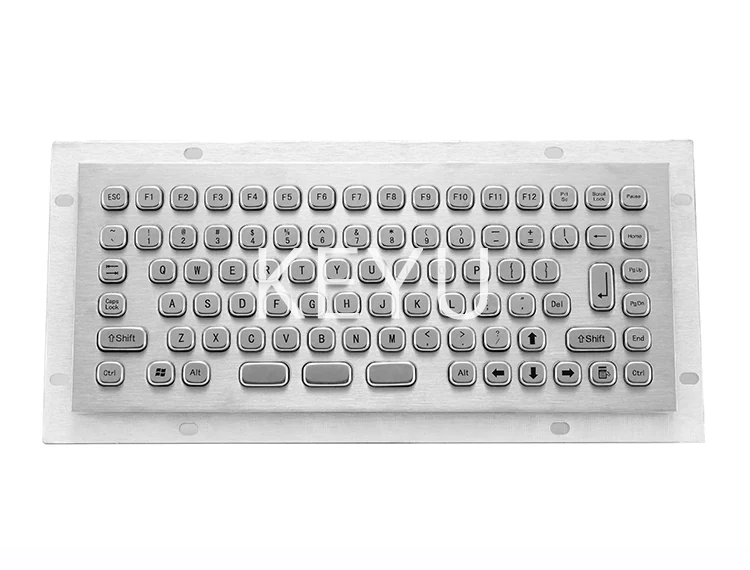 KY-PC-MINI1 small format stainless steel keyboard 244*103 mm face