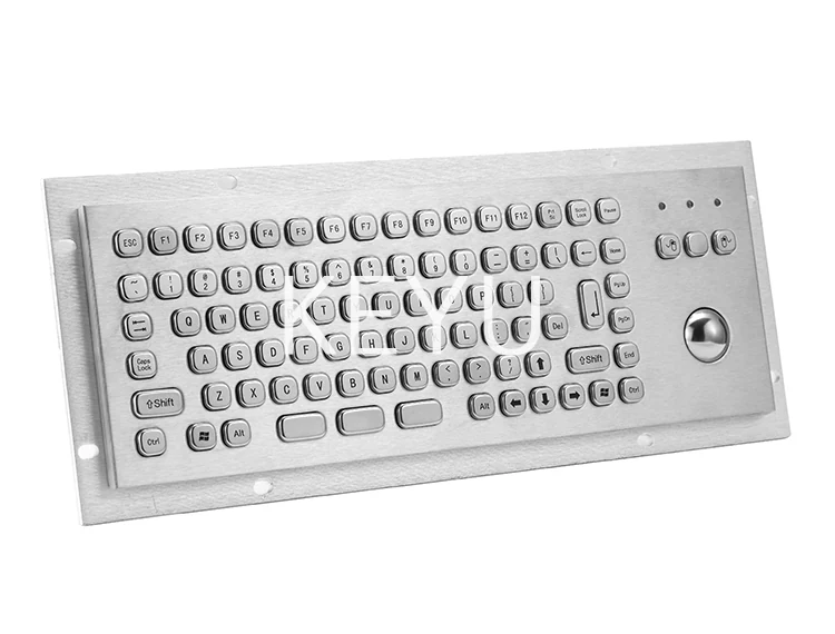 KY-PC-MINI2 metal keyboard flange and mounting detail
