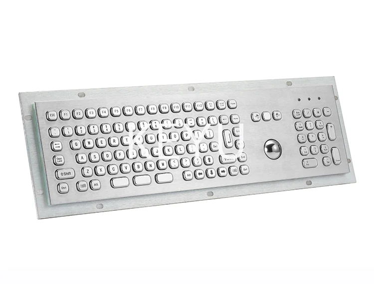 KY-PC-MINI3 water and vandal proof metal keyboard panel view