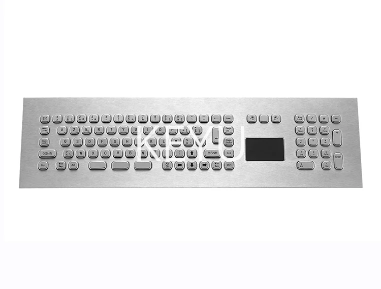 KY-PC-MINI4 slim stainless steel panel mount keyboard 392*110 mm