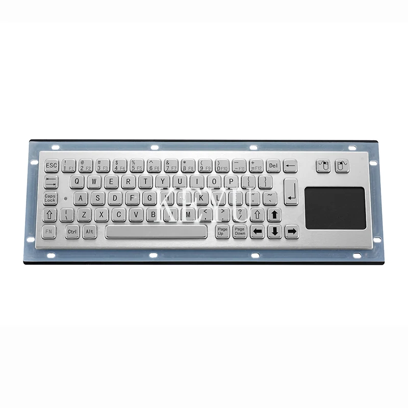 KY-PC-NT IP65 metal keyboard with integrated touchpad for self service kiosks