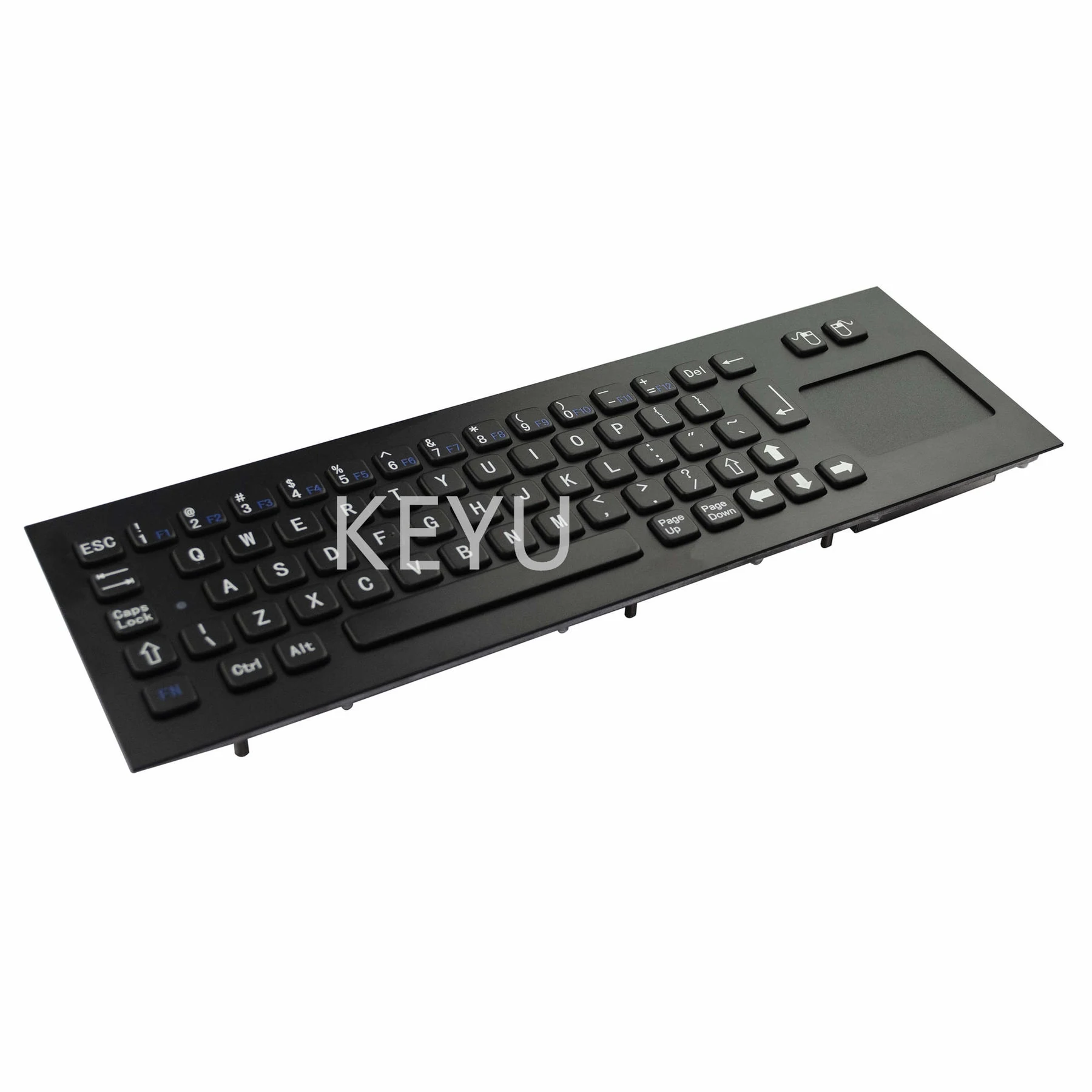 KY-PC-NT340-BL black metal keyboard with touchpad mouse