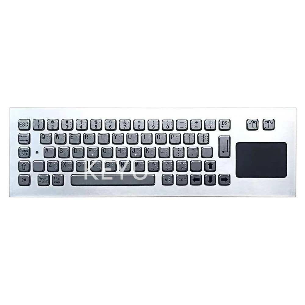KY-PC-NT340-BR Braille kiosk keyboard with 340*110 mm front panel