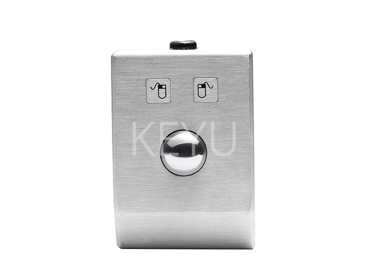 KY-TB-25-DESK metal optical trackball mouse with 70*100 mm panel