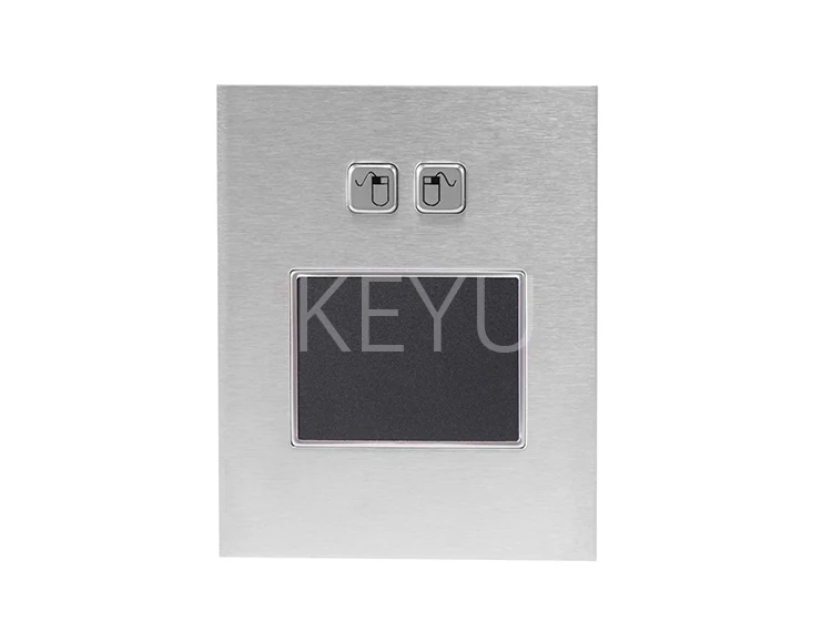 KY-TB-A-B panel mounting metal touchpad with 304 stainless steel trackball