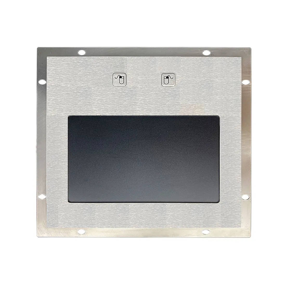 KY-TB-A160 external metal trackpad with SUS304 brushed stainless steel panel and 2 function keys