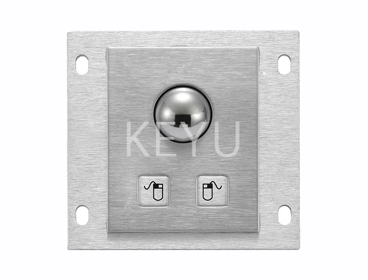 KY-PC-25G 25mm metal trackball module with two stainless steel keys