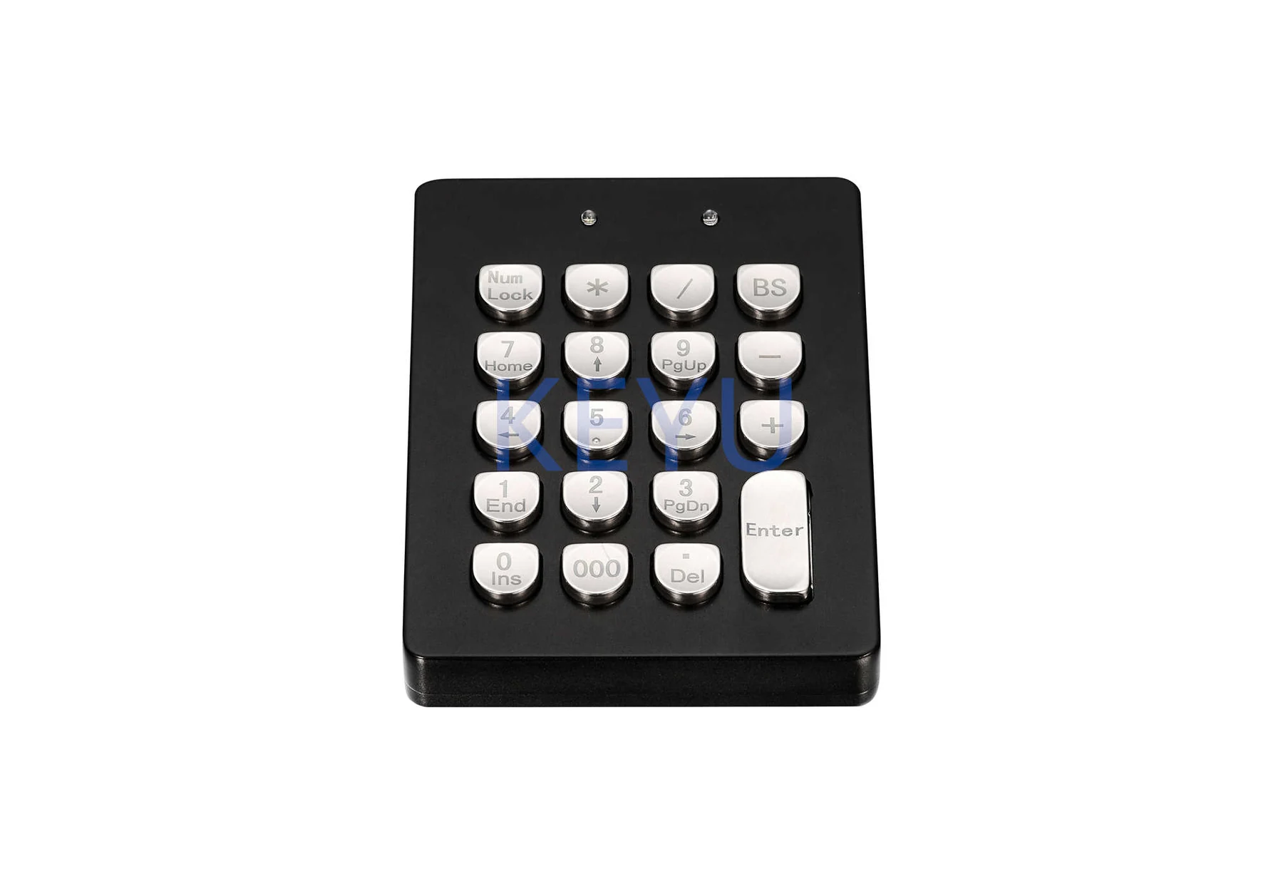 KY-U90 Black 19 button stainless steel keypad with USB and black finish