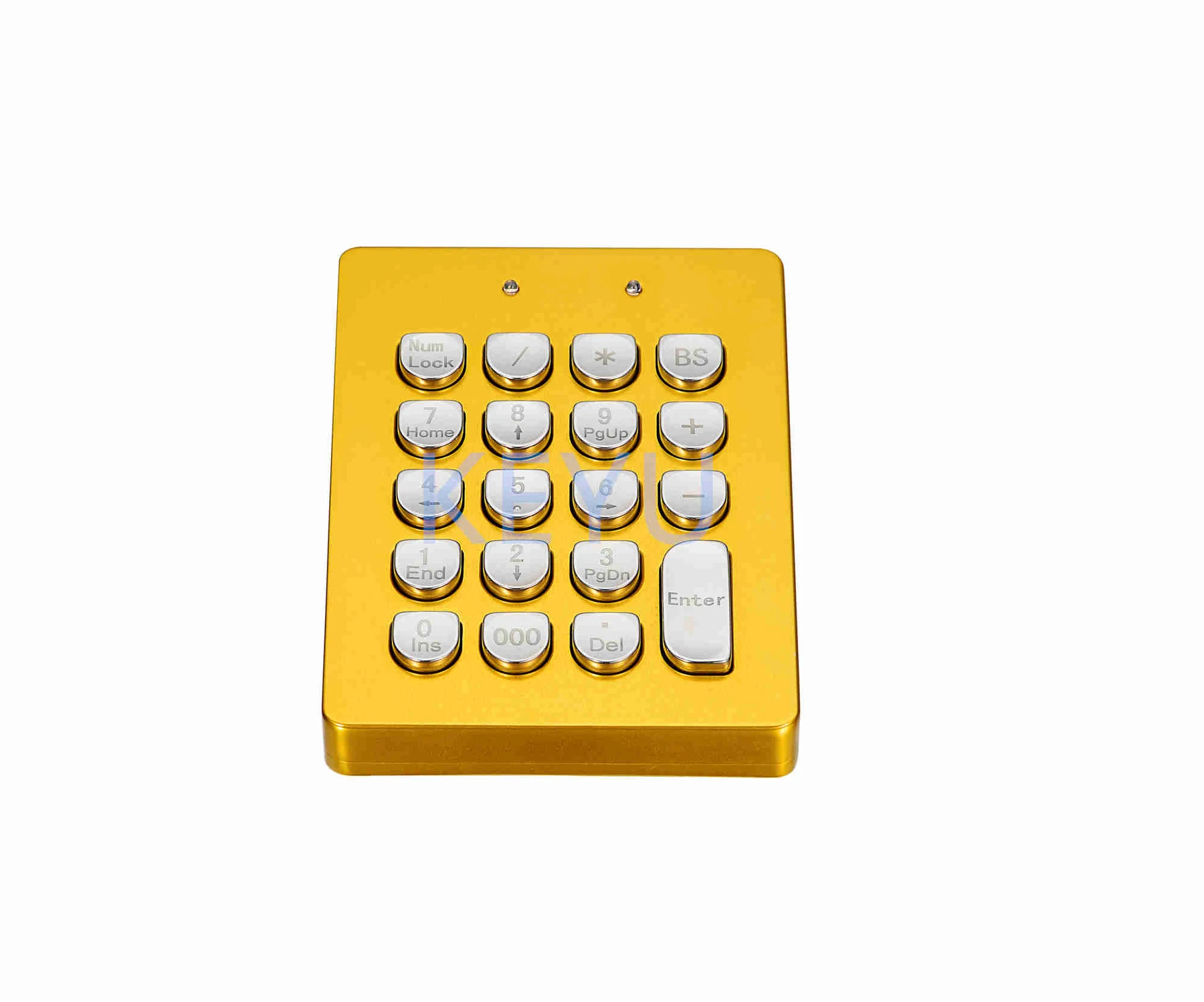 KY-U90 gold 19 button stainless steel keypad with USB interface