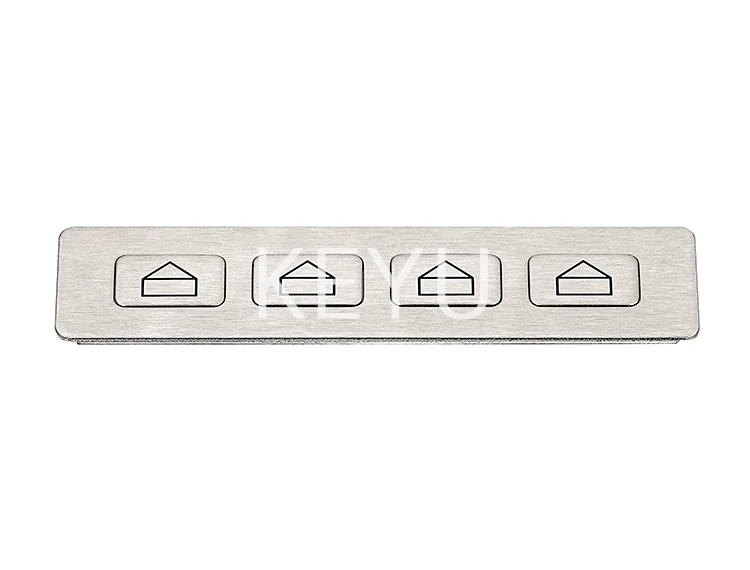 KY2027E slim stainless steel side keypad with flush 116*27mm panel