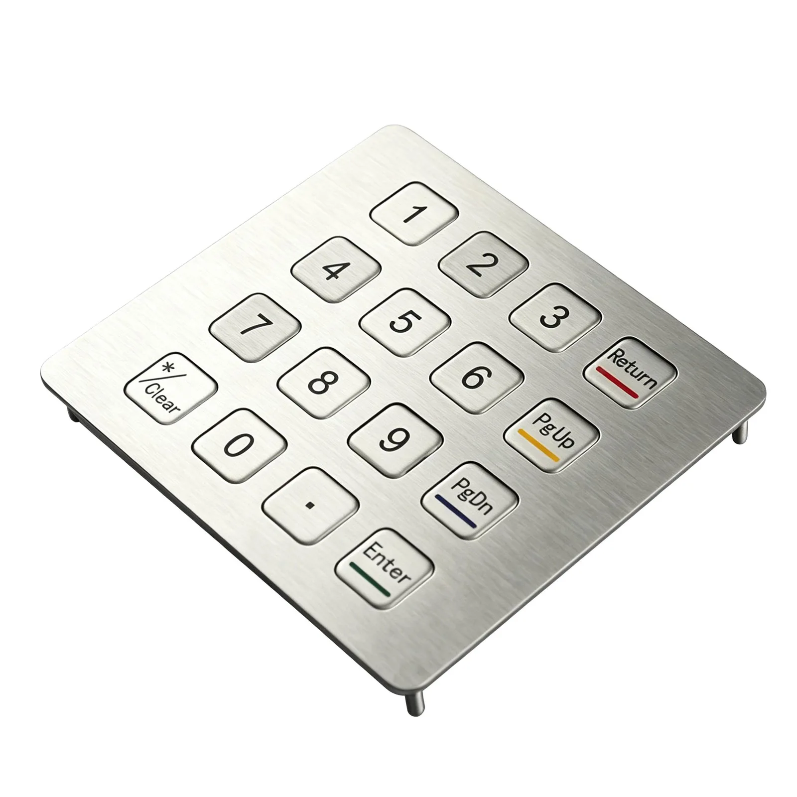 Close view of the KY2088B-02 metal computer keypad front panel