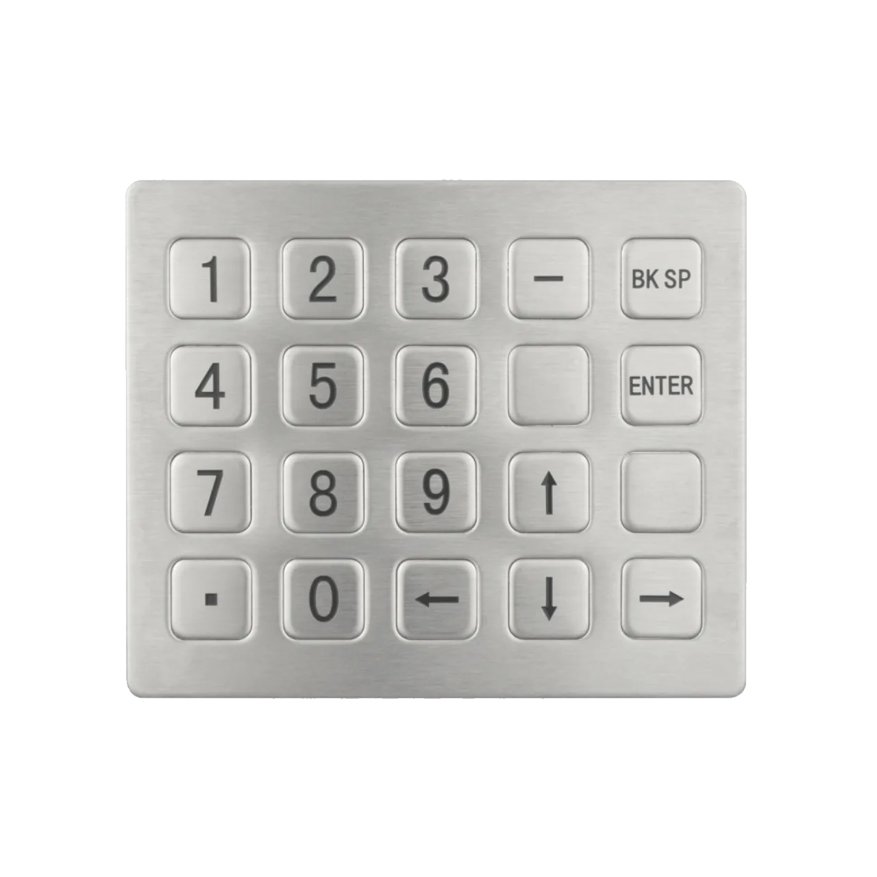 KY2122-3 20 key stainless steel industrial numeric keypad with USB HID output