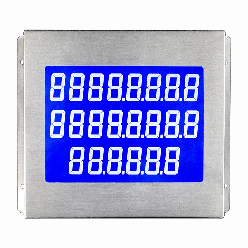KY2250 RS485 brushed SUS304 metal keypad with integrated LED numeric display