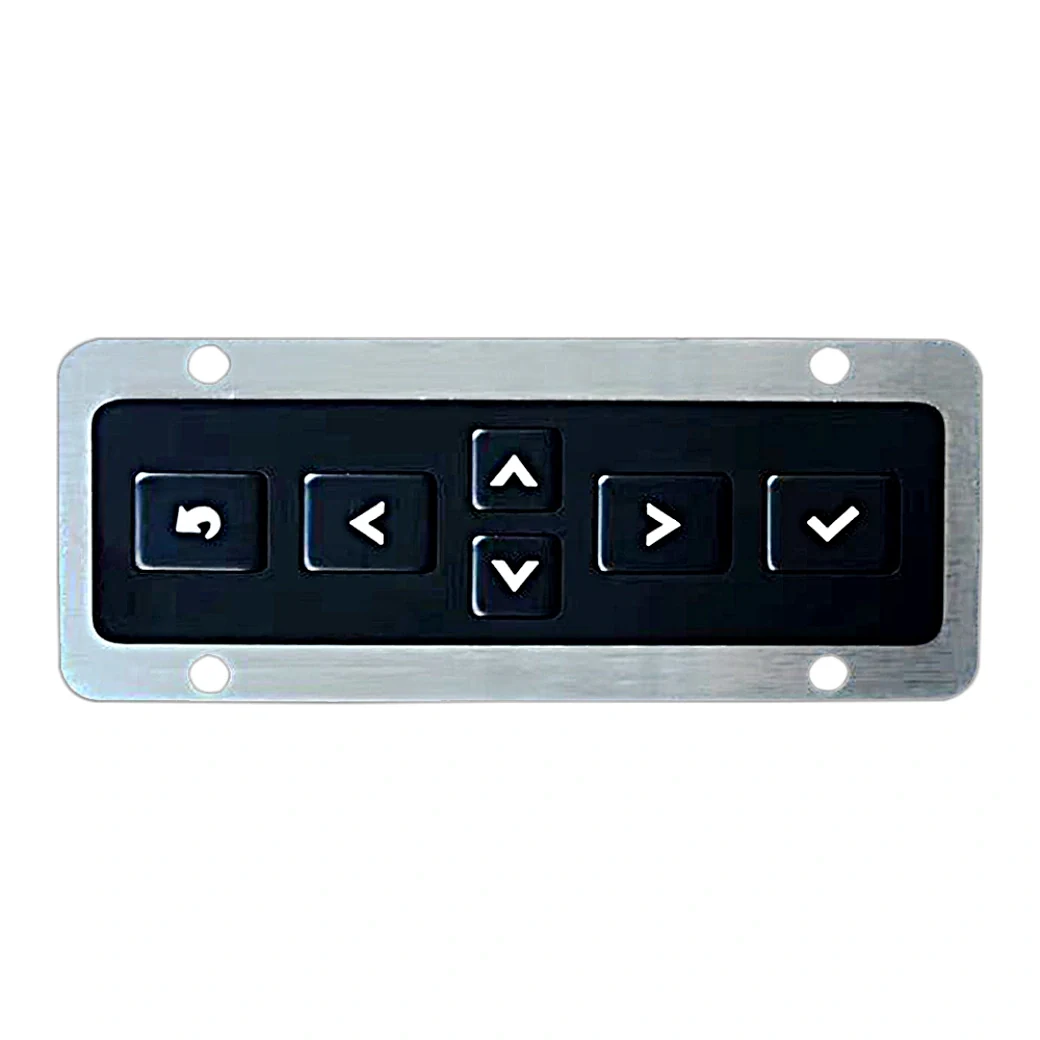 KY-3096-BL SUS304 stainless steel side keypad with 6 functional keys