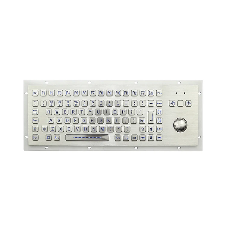 KY-PC-F2-LED stainless steel LED backlit keyboard front panel